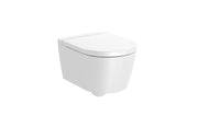 Roca Inspira Round Окачена компактна тоалетна чиния Rimless хоризонтално White A346528000