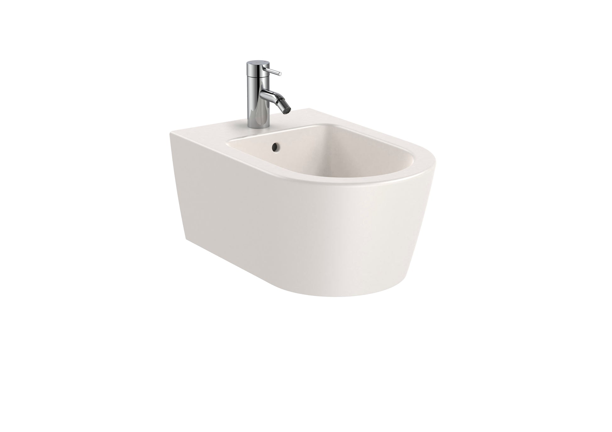 Roca Inspira Round Окачено Биде Овално Стенен Монтаж White A357525000 - Stonea.BG