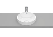 Roca Inspira ROUND – Умивалник за вграждане в плот 37×37×7.5см White бял FINECERAMIC® A32752R000
