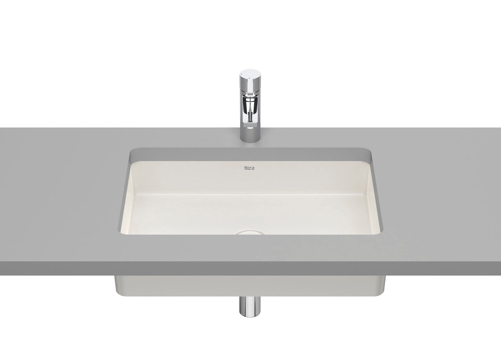 Roca Inspira Умивалник за Вграждане под Плот FINECERAMIC® Правоъгълна White A327535000 - Stonea.BG