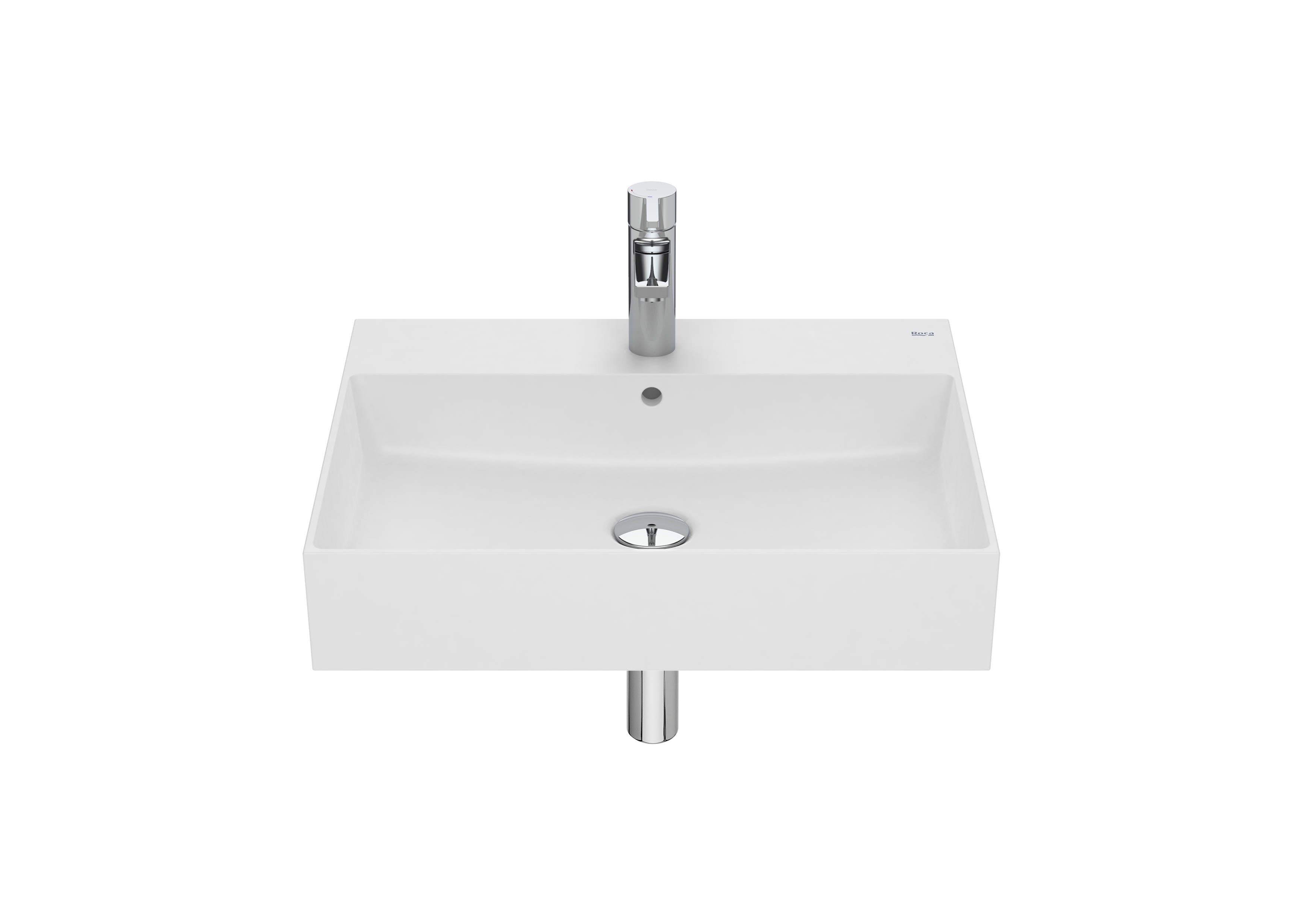 Roca Inspira - Умивалник FINECERAMIC® стенен/мебел 60×49см White A32752C000