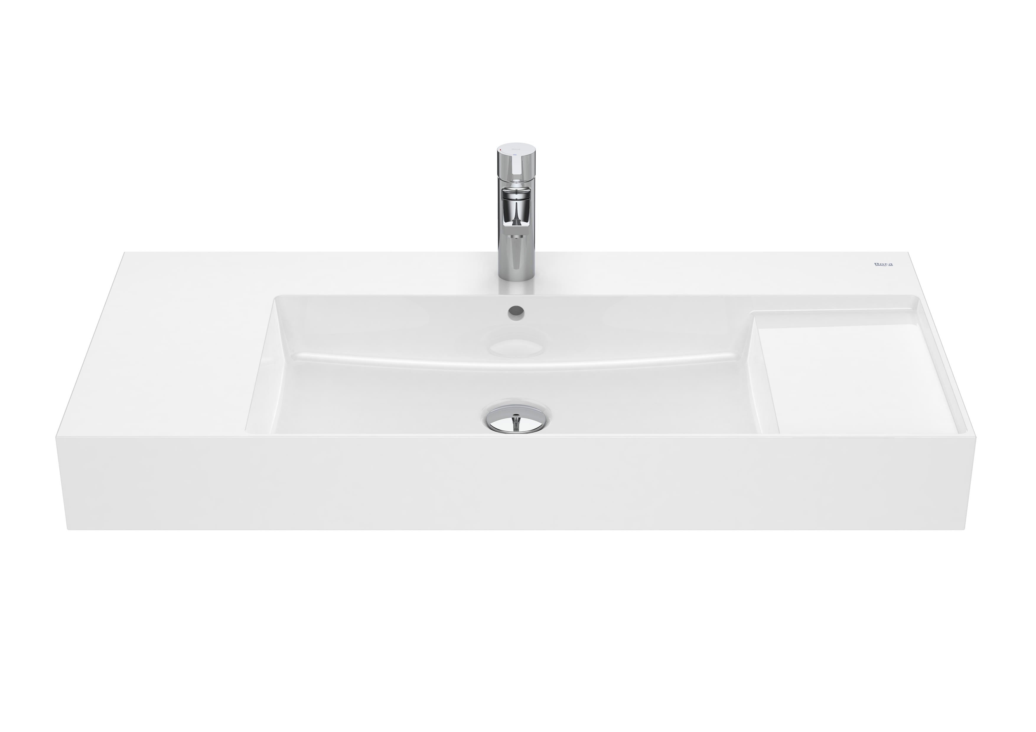 Roca Inspira Умивалник FINECERAMIC® стенен/мебел 100×49см White A32752A000
