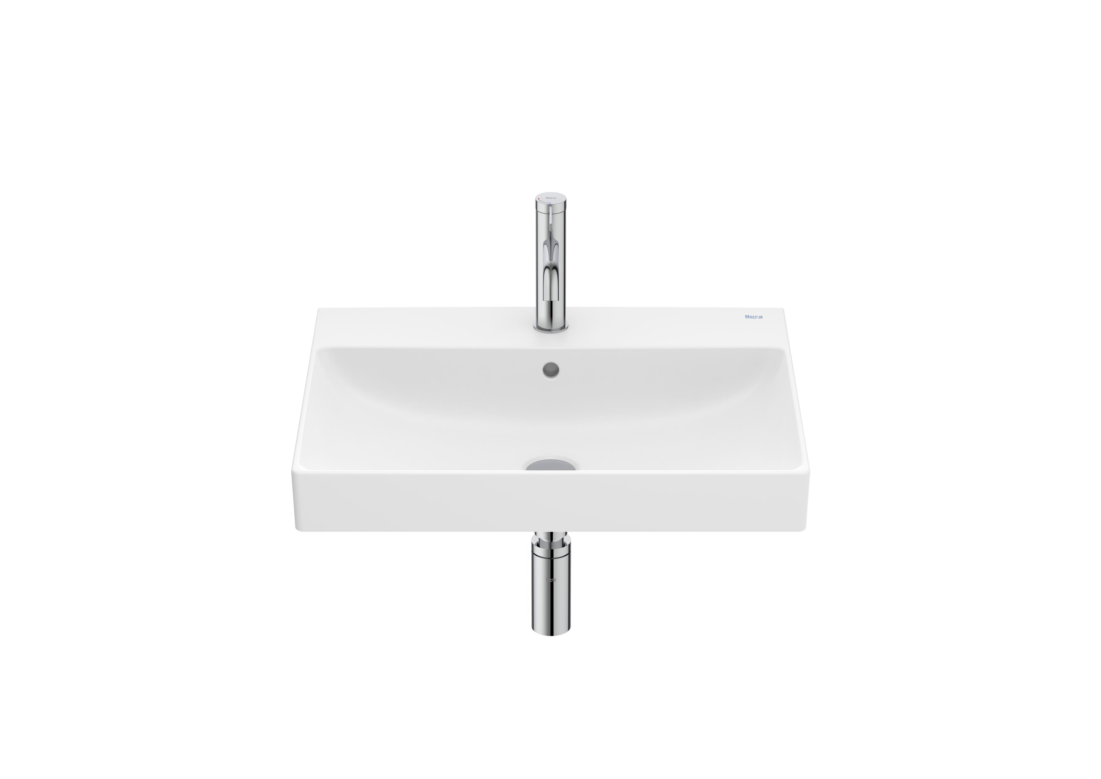 Roca ONA – Умивалник за стенен монтаж 60×46×16см Glossy White бял гланц A327686000