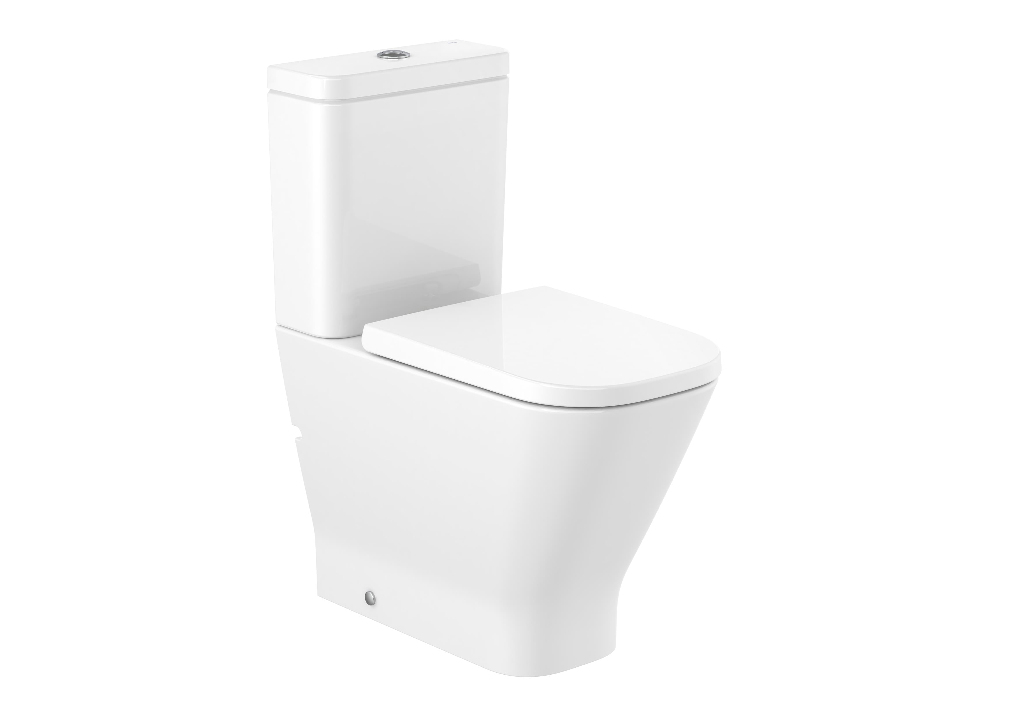 Roca The Gap Square Тоалетна чиния моноблок Rimless комфортна височина White A3421AC000