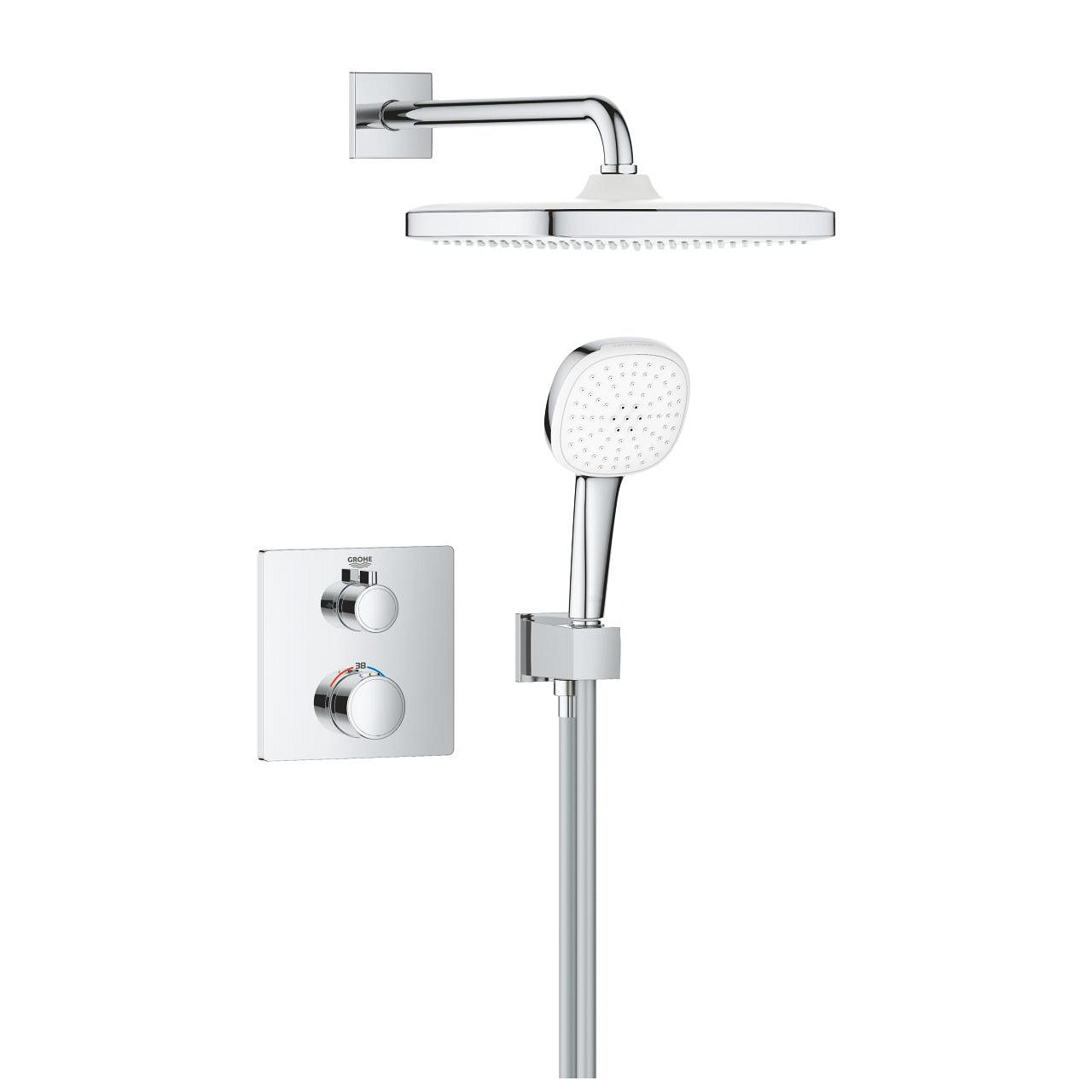 GROHE Комплект Tempesta 250 Cube за Rapido Shower Frame 10 399 500 00 - Stonea.BG