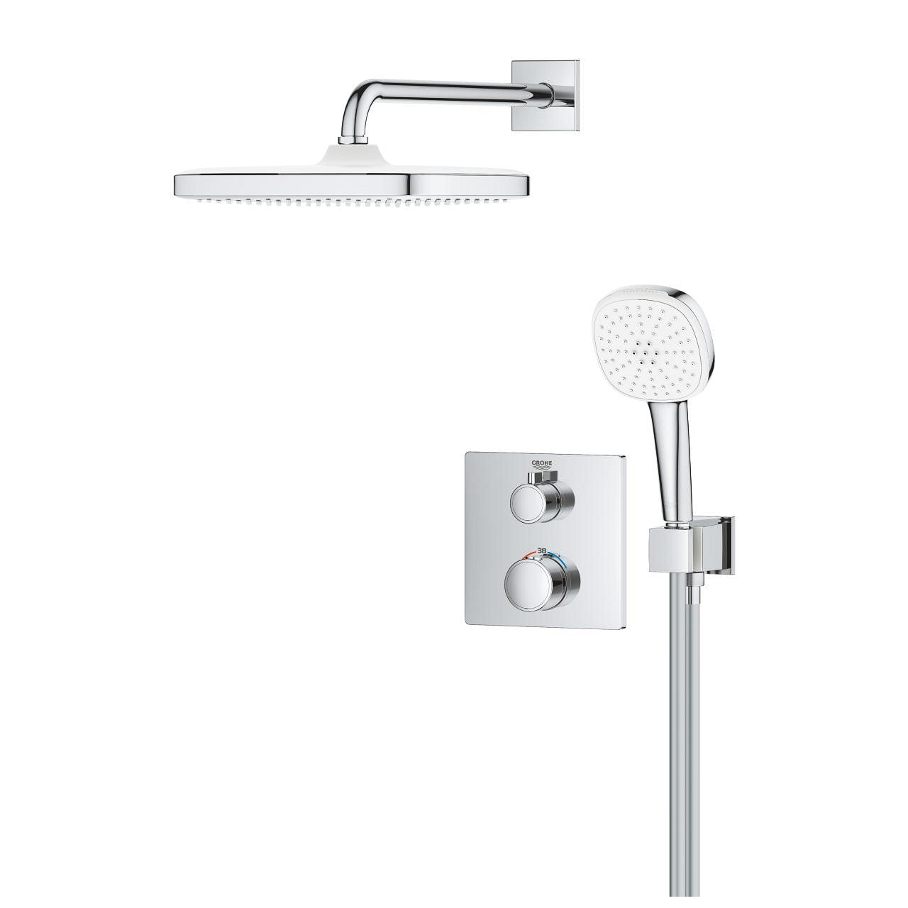 GROHE Комплект Tempesta 250 Cube за Rapido Shower Frame 10 399 500 00 - Stonea.BG