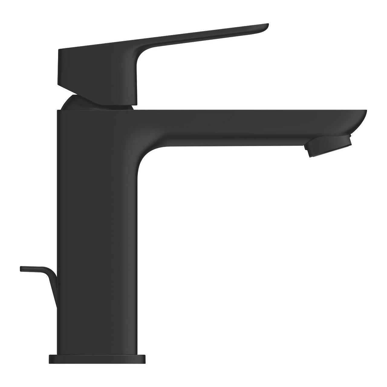 GROHE Cubeo Смесител умивалник M-размер с изпразнител Matte Black 10 174 92430 - Stonea.BG