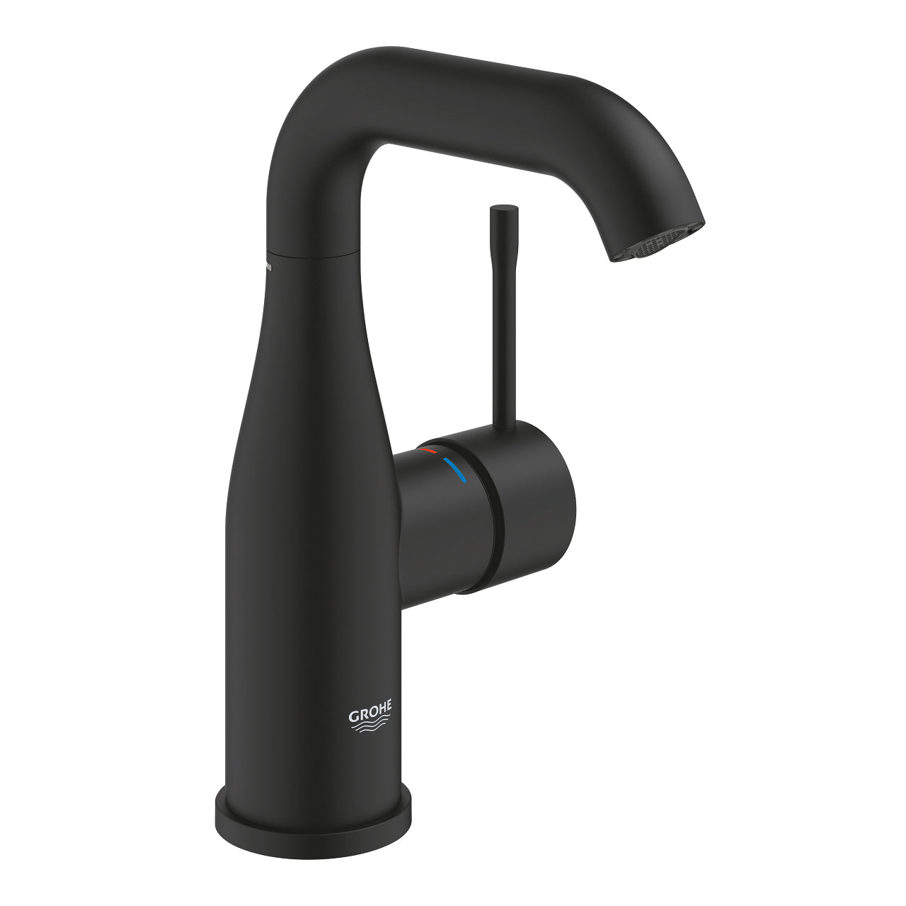GROHE Essence I Смесител Умивалник M Гладко Тяло Matte Black 24176KF1 - Stonea.BG