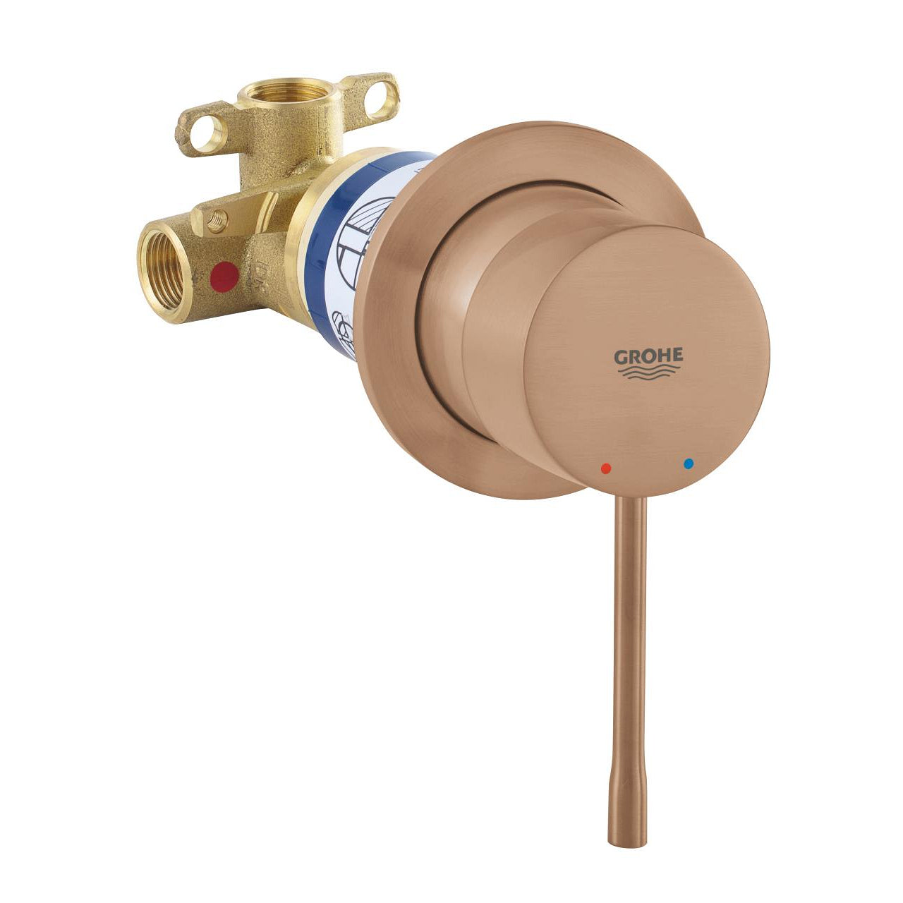 GROHE Essence Смесител Вграждане Душ с Тяло Brushed Warm Sunset 29197DL0 - Stonea.BG