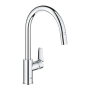GROHE Bauedge Кухненски Смесител Висок Издърпващ Се Чучур Завърта 360° Chrome 30536000 - Stonea.BG