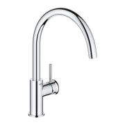 GROHE Bauclassic Кухненски Смесител Висок Чучур Завърта 140° Chrome 30577000 - Stonea.BG