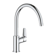 GROHE Bauedge Кухненски Смесител Висок Чучур Завърта 140° Chrome 31367001 - Stonea.BG