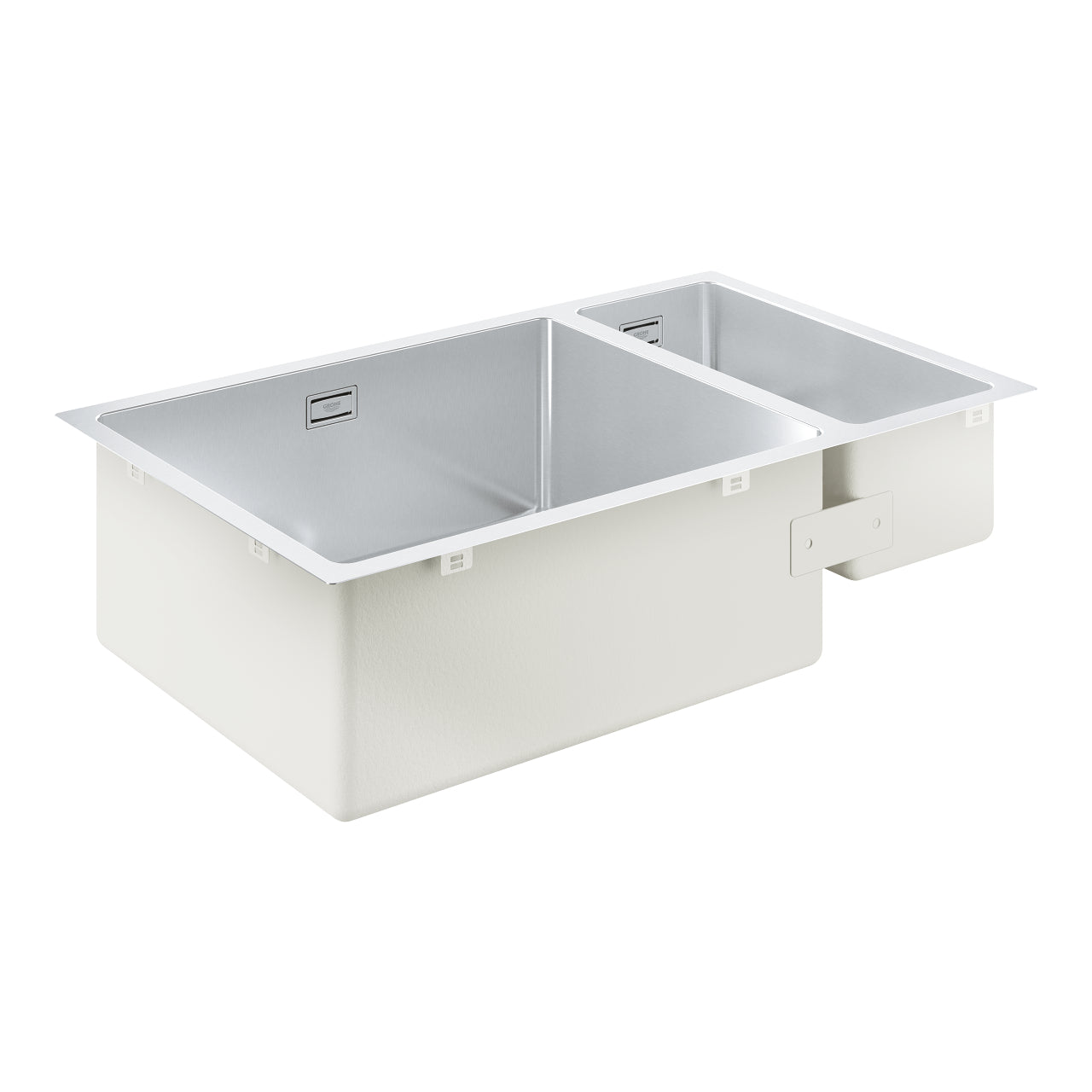 GROHE K700 Кухненска Мивка Неръждаема Стомана За Вграждане 2 Купи 76x45cm 31575SD1 - Stonea.BG