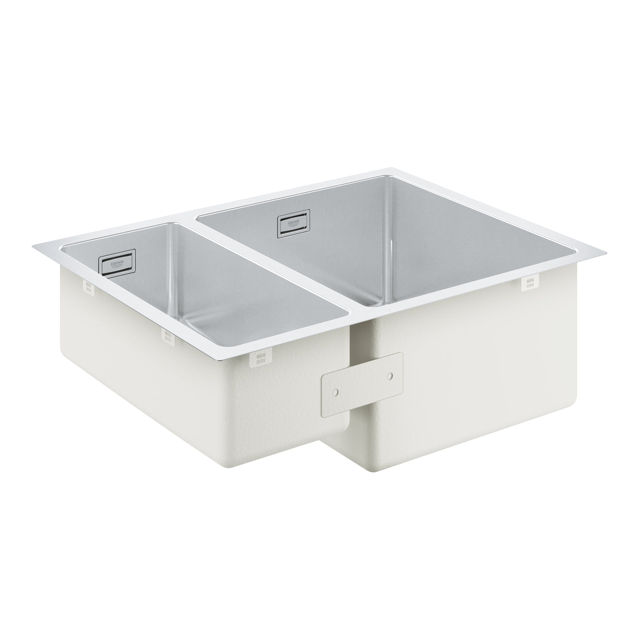 GROHE K700 Кухненска Мивка Неръждаема Стомана За Вграждане 2 Купи 59.5x45cm 31576SD1 - Stonea.BG