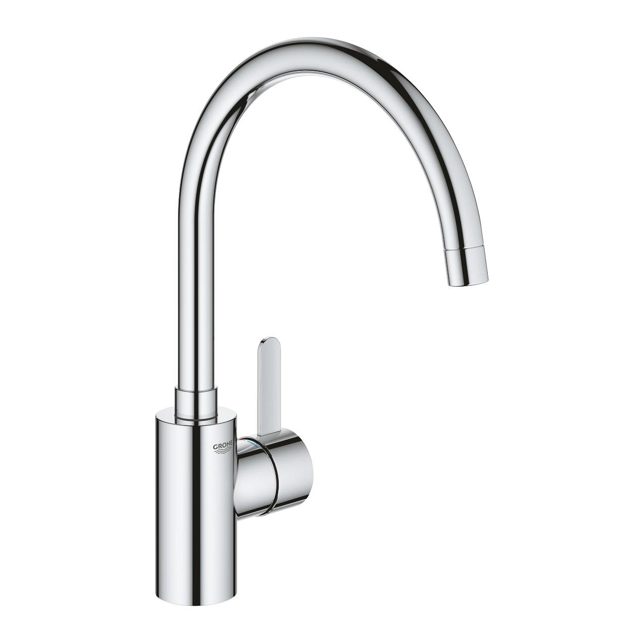 GROHE Eurosmart Cosmopolitan Кухненски Смесител Висок Чучур Завърта 140° Chrome 32843002 - Stonea.BG