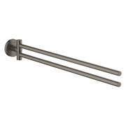 GROHE Essentials Двойна Поставка за Кърпи 437mm Brushed Hard Graphite 40371AL1 - Stonea.BG