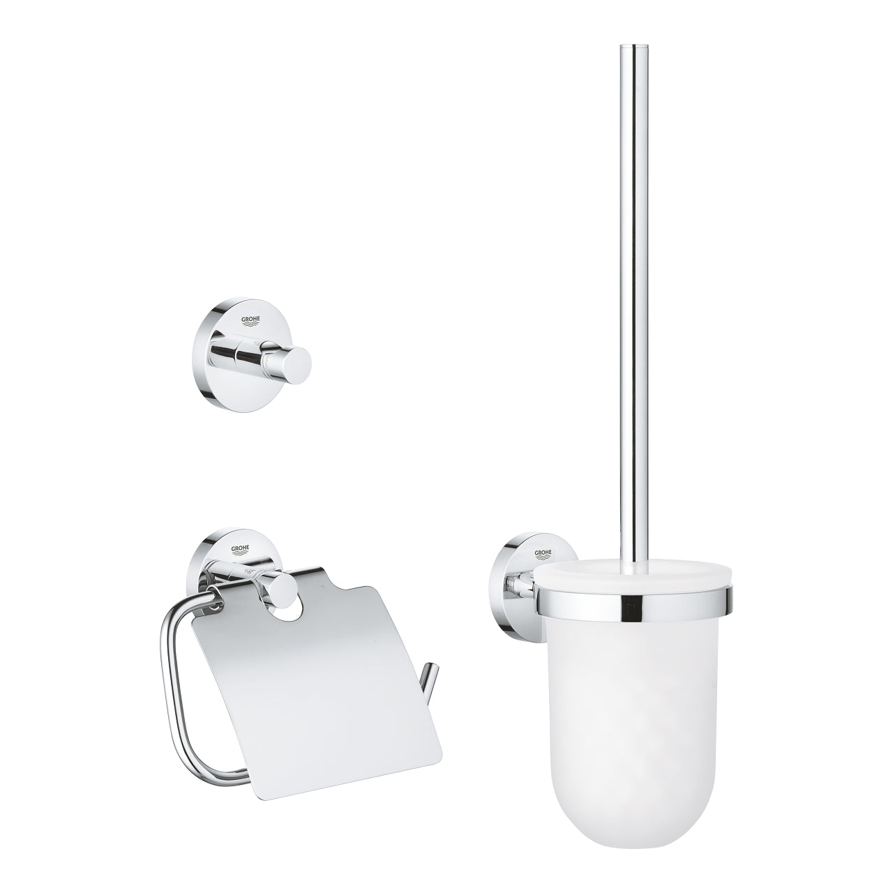 GROHE Essentials Аксесоари 3 в 1 Тоалетна Четка 40 407 001 - Stonea.BG