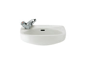 Roca Ibis – Компактен умивалник за стенен монтаж 44×31×18см White бял 2 отвора A320841001