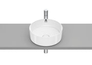 Roca Inspira ROUND – Овален умивалник върху плот 37×37×14см White бял FINECERAMIC® A327523000
