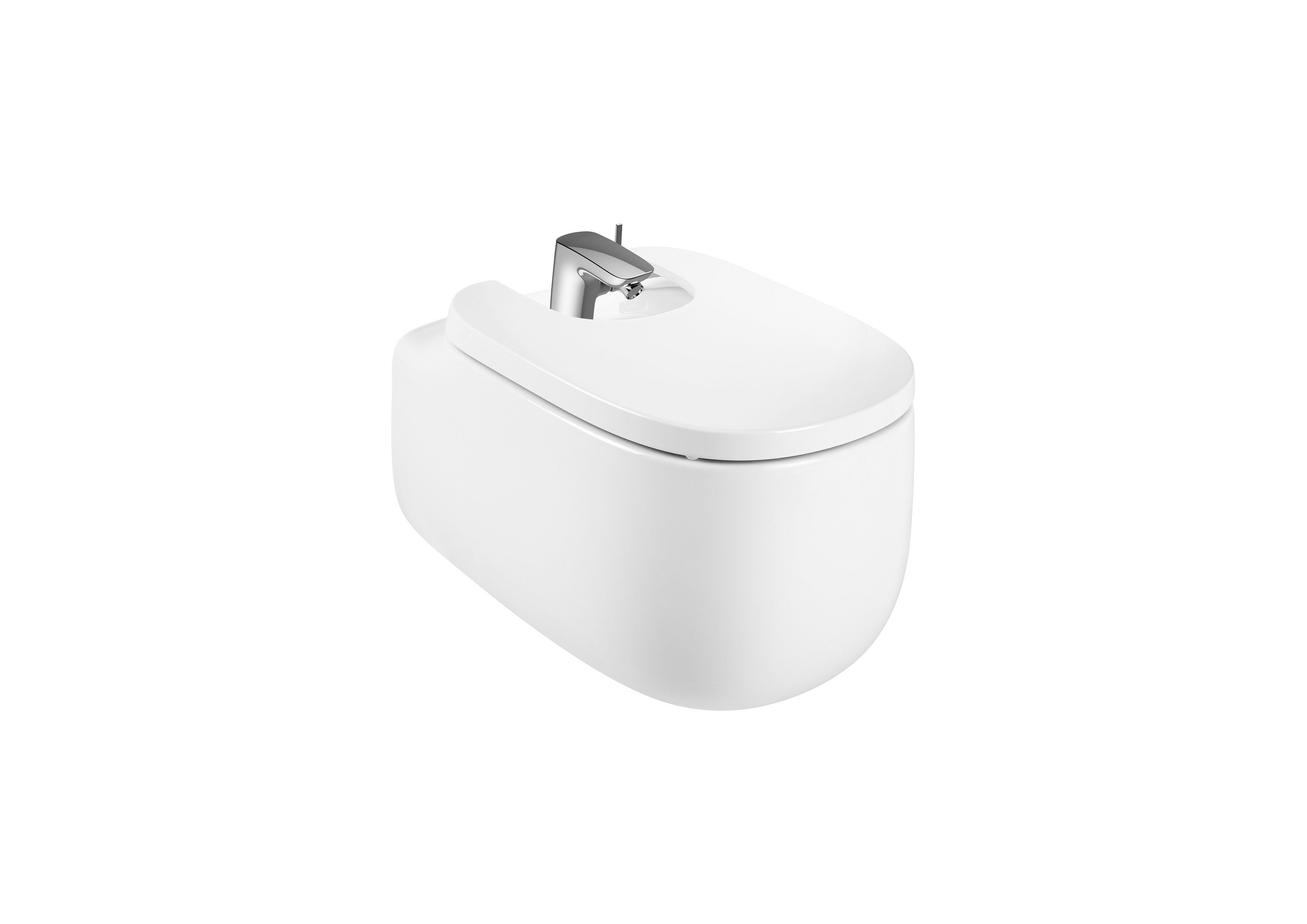 Roca Beyond Окачено Биде Стенен Монтаж Soft White A3570B6000 - Stonea.BG