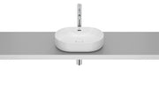 Roca Meridian – Овален умивалник върху плот 46×36.5×10.7см White бял FINECERAMIC® A327748000