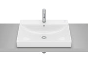 Roca ONA – Умивалник за вграждане в плот 60×45×8см Glossy White бял гланц FINECERAMIC® 1 отвор A32768N000