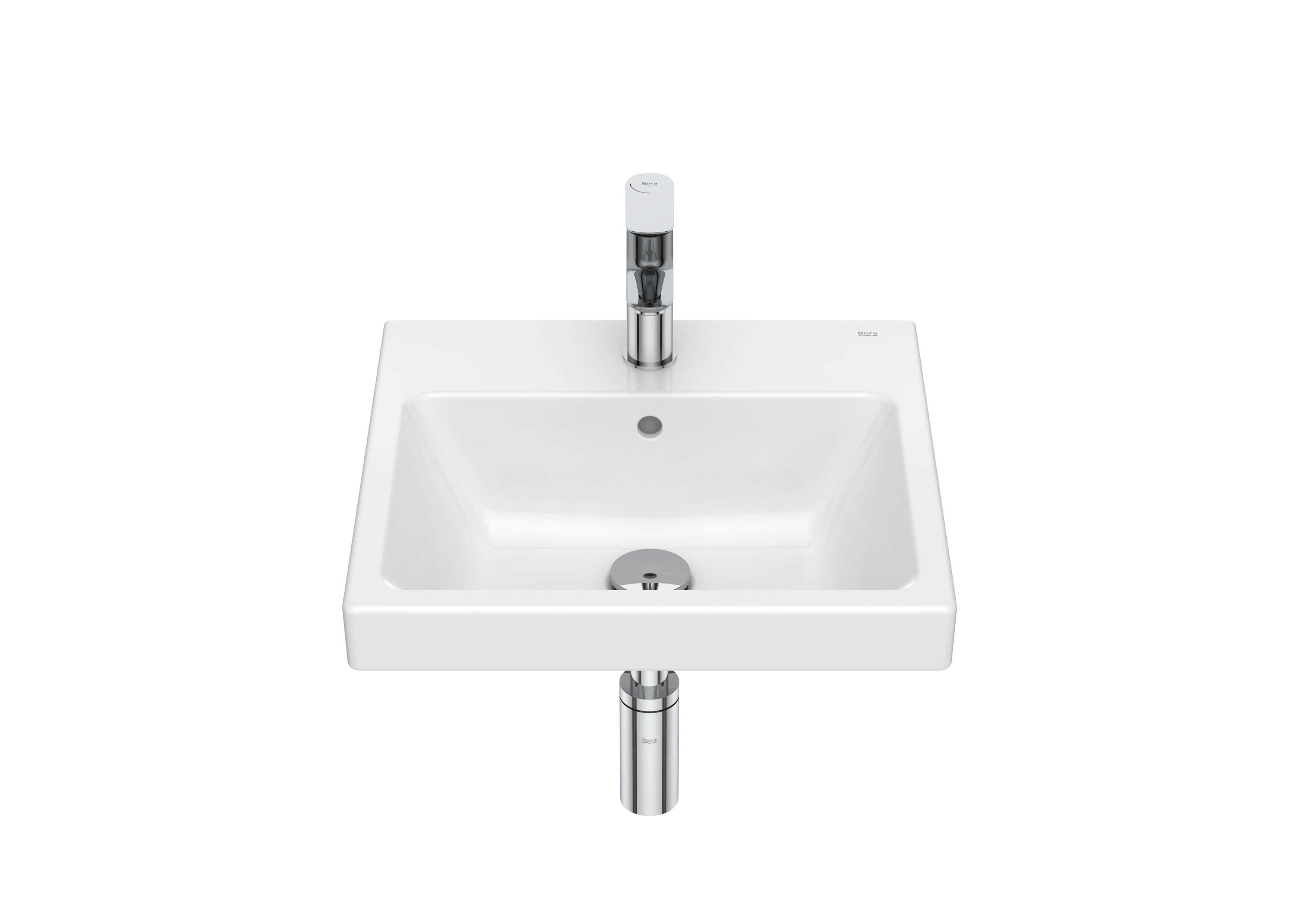 Roca The Gap Стенен умивалник 45×42см White A3270YW000