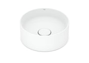 Roca Terra – Овален умивалник върху плот 30×30×12см White бял FINECERAMIC® A32787U000