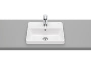 Roca The Gap – Умивалник за вграждане в плот 42×39×4см White бял интегриран плот 1 отвор A3270Y9000