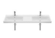 Roca The Gap Двоен умивалник за стенен монтаж 140×46см White A3270MU000