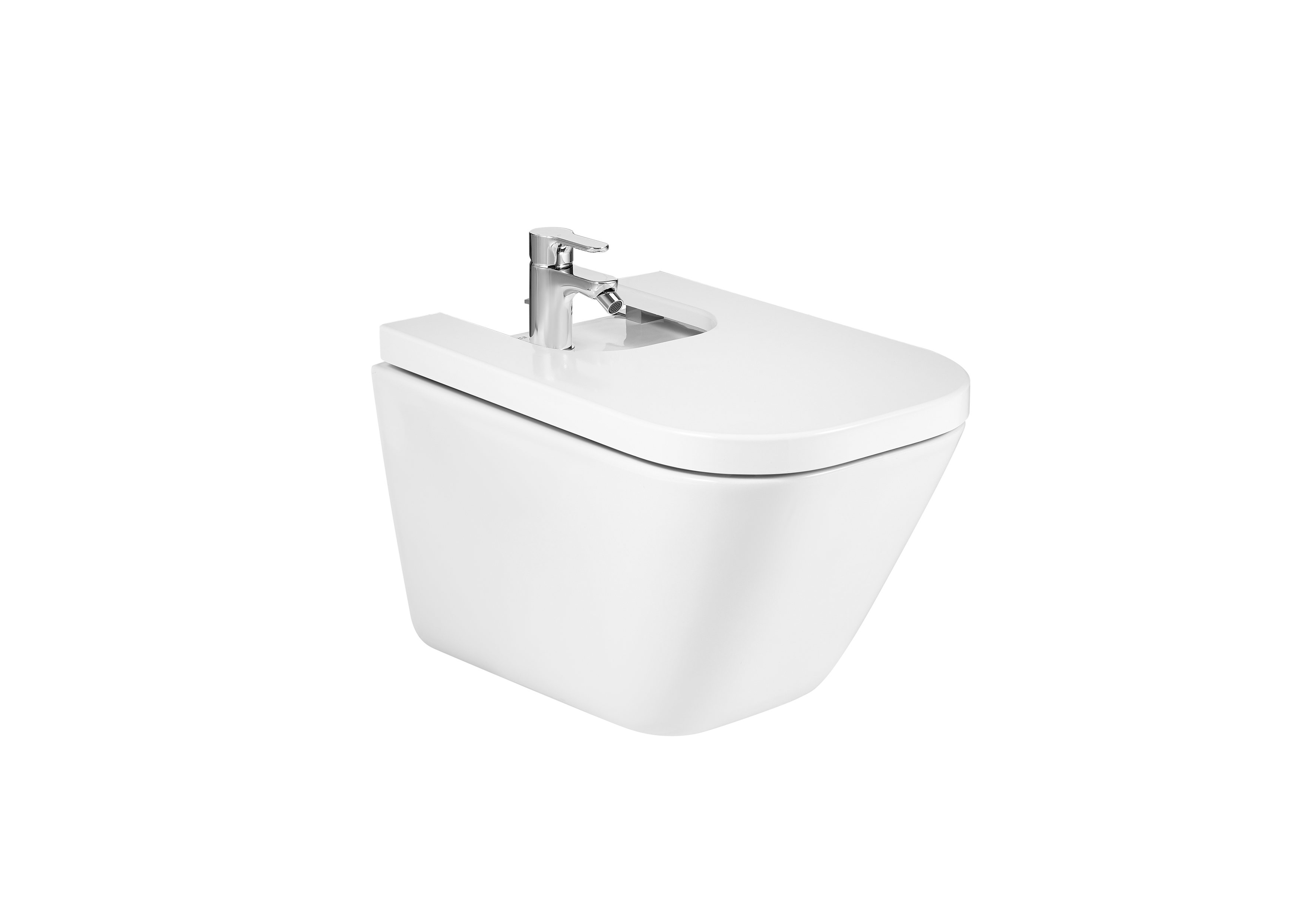 Roca The Gap Окачено Биде Правоъгълно Стенен Монтаж White A357476000 - Stonea.BG