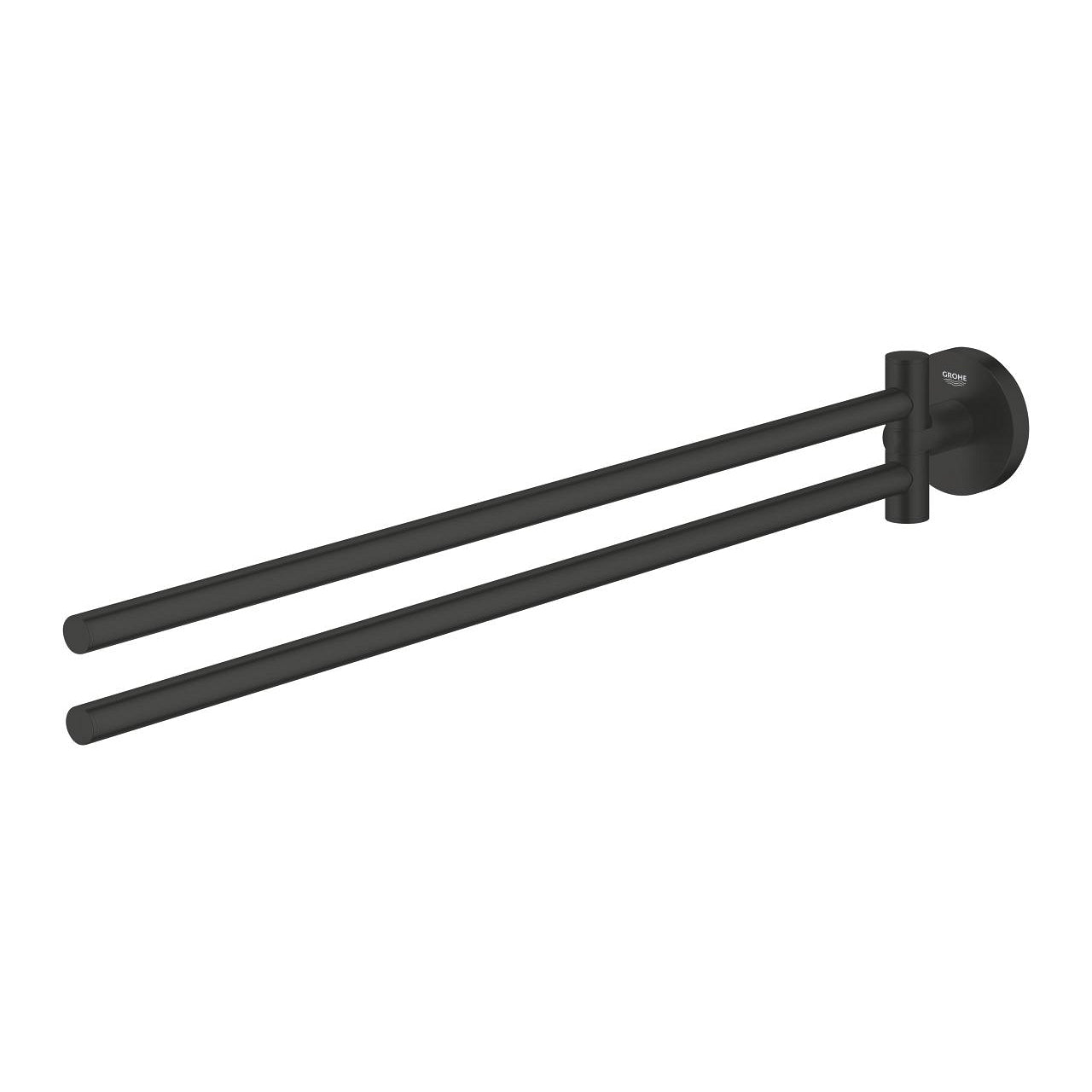 GROHE Essentials Поставка за Хавлии 2 Рамена 439мм Matte Black 1024672430 - Stonea.BG