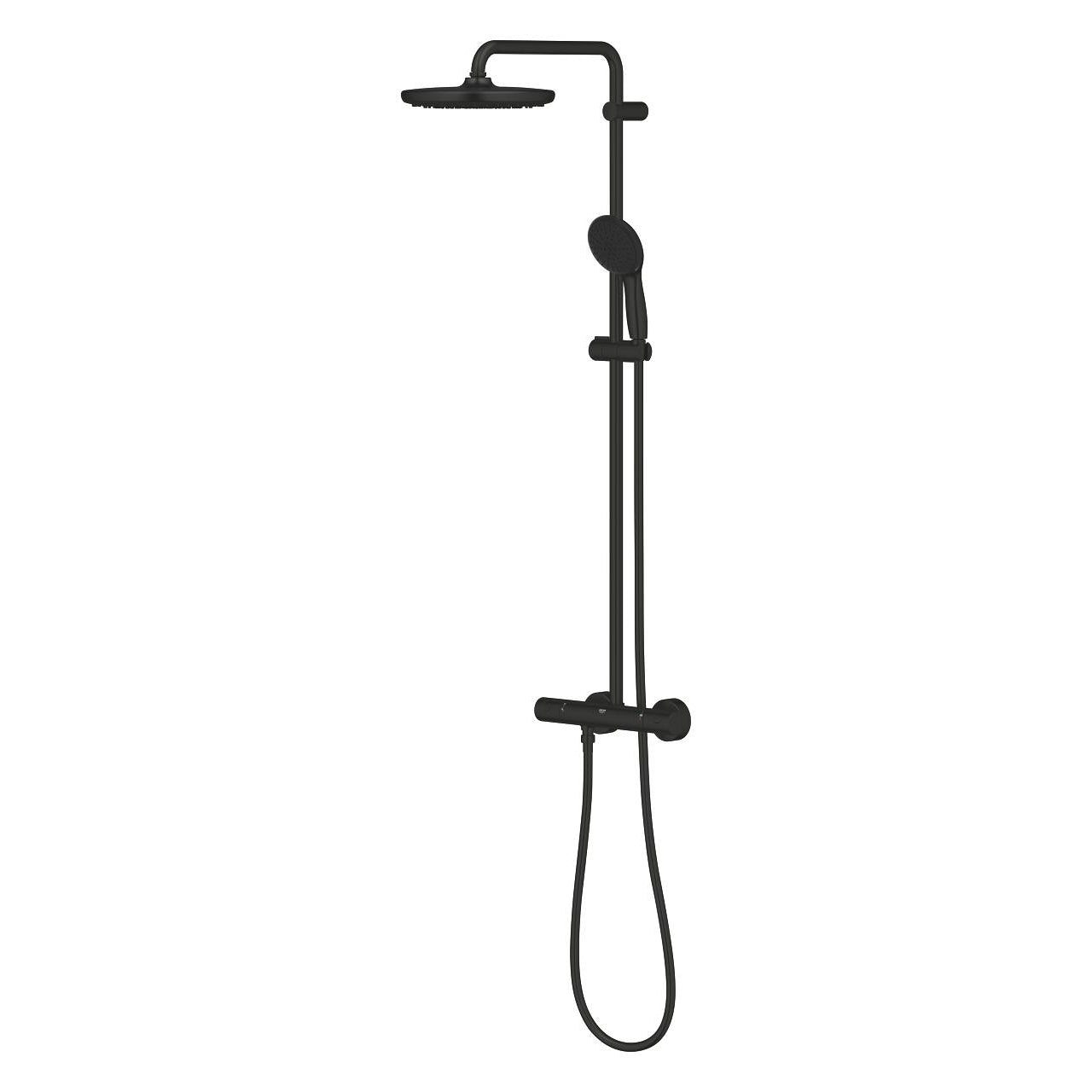 GROHE Tempesta 250 Душ Система с Термостат Matte Black 266702431 - Stonea.BG