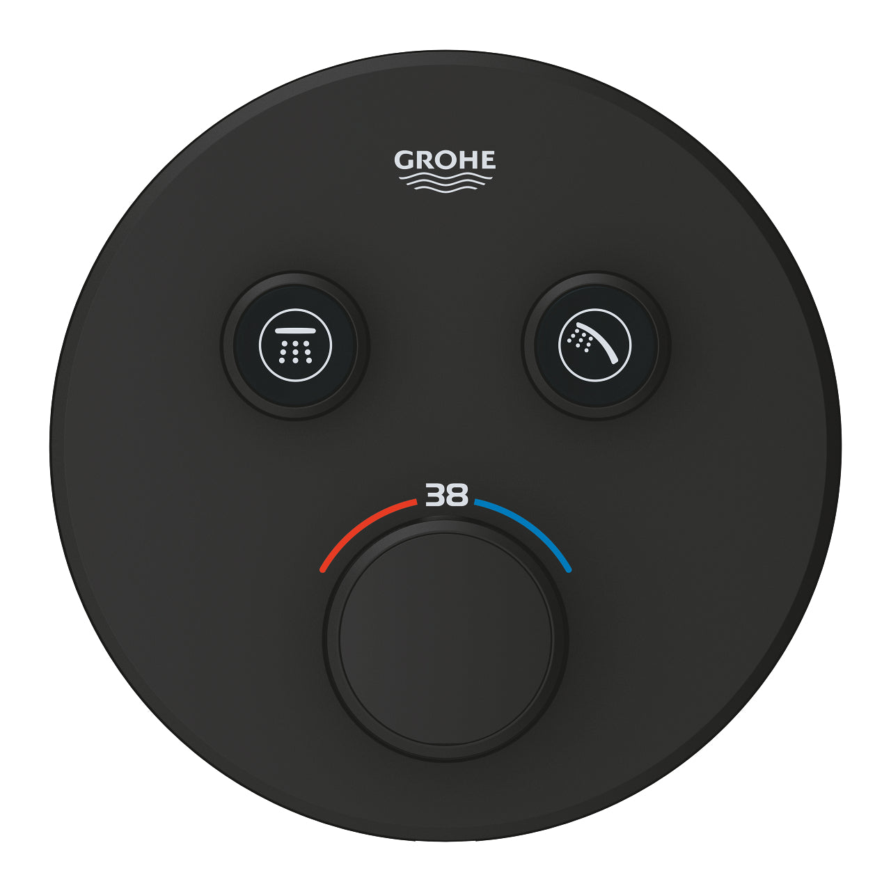 GROHE Grohtherm SmartControl Термостат Вграждане 2 Извода Matte Black 29507KF0 - Stonea.BG