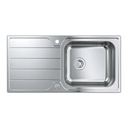 GROHE K500 Кухненска Мивка Неръждаема Стомана с Плот за Отцеждане 1 Купа 100x50cm 31563SD1 - Stonea.BG