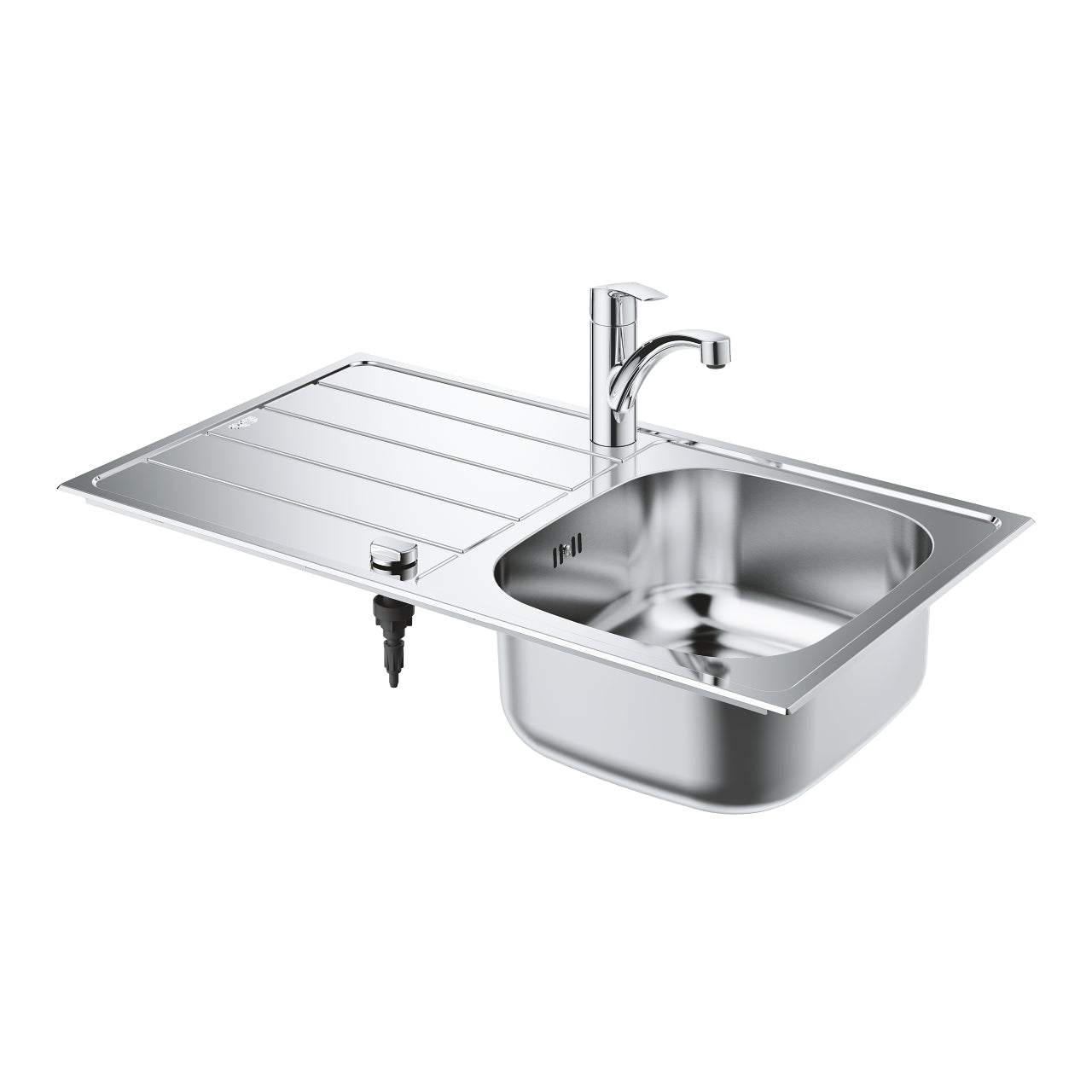 GROHE Комплект K300 Кухненска Мивка + Eurosmart Смесител Подвижен Чучур 31565SD1 - Stonea.BG