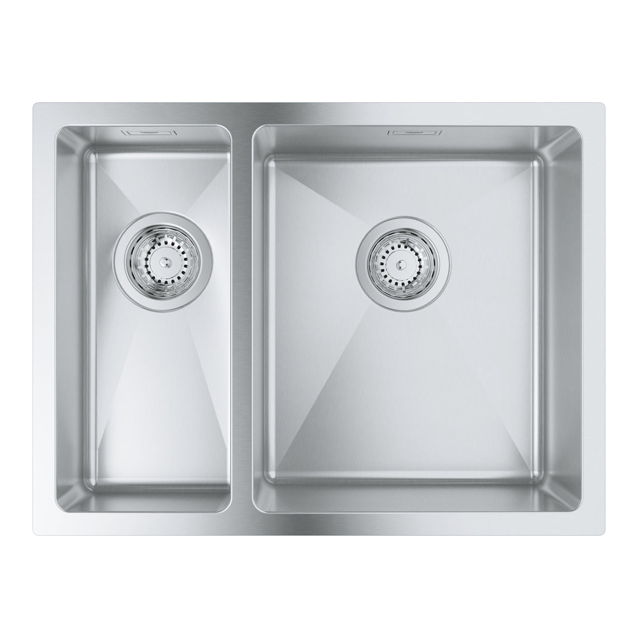 GROHE K700 Кухненска Мивка Неръждаема Стомана За Вграждане 2 Купи 59.5x45cm 31576SD1 - Stonea.BG