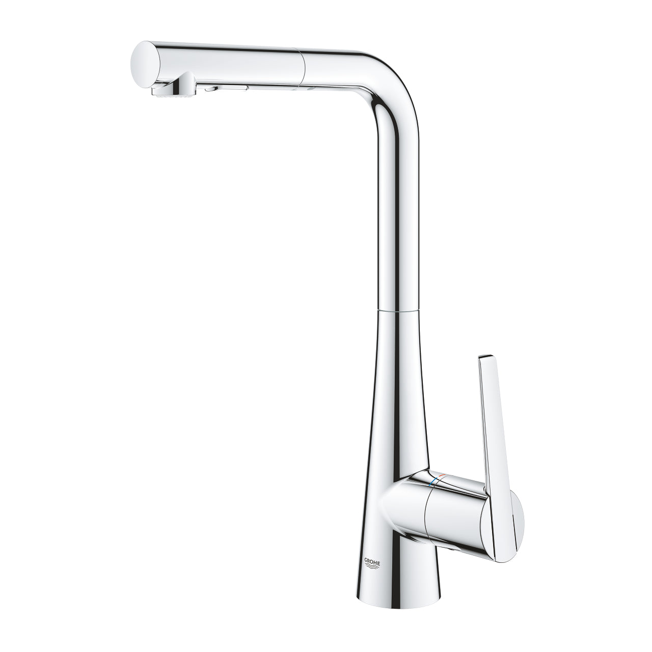 GROHE Zedra Кухненски Смесител Издърпващ Се Чучур 2 Функции Завърта 360° Chrome 32553002 - Stonea.BG