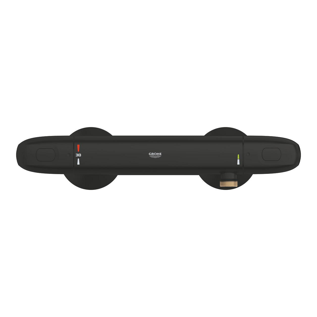 GROHE Grohtherm 1000 Термостатен Смесител за Душ Matte Black 348142433 - Stonea.BG