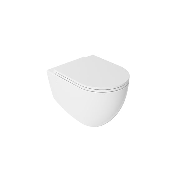 Isvea INFINITY Конзолна тоалетна чиния Rimless без ръб White Matt бял мат 10NF0200*-2L