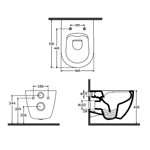 Isvea INFINITY Конзолна тоалетна чиния Rimless без ръб White Matt бял мат 10NF0200*-2L