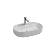 Isvea INFINITY Мивка върху плот Елипса 60×40×12см White бял гланц 10NF65060