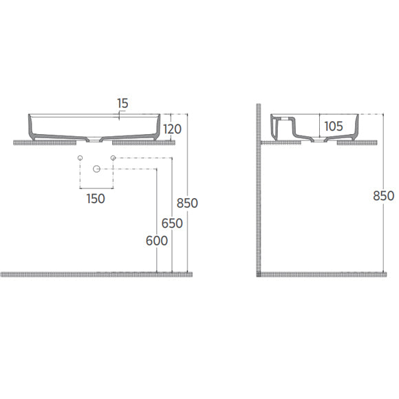 Isvea INFINITY Мивка върху плот Елипса 60×40×12см White бял гланц 10NF65060