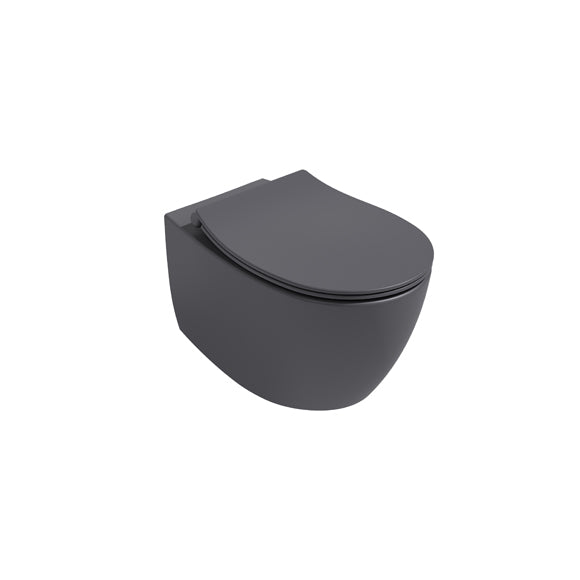 Isvea SENTIMENTI Капак Soft-Close Slim забавено падане Anthracite Антрацит мат 40D40522I-S